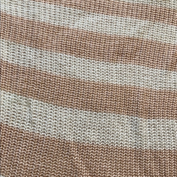 The Shanty Collection blush/creme striped sweater - Picture 2 of 3